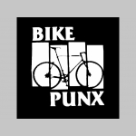 Bike Punx čierna mikina na zips s kapucou stiahnuteľnou šnúrkami